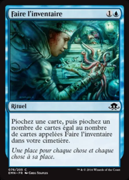 Faire l'inventaire, carte Magic EMN 76 — extension La lune hermétique