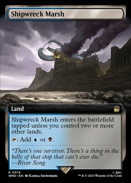 Shipwreck Marsh, Magic card WHO 515 — Doctor Who set