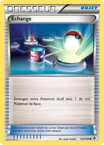 Échange, carte Pokémon BCR 135 — extension Frontières Franchies