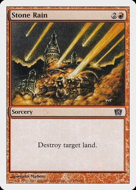Stone Rain, Magic card 8ED 225 — Eighth Edition set