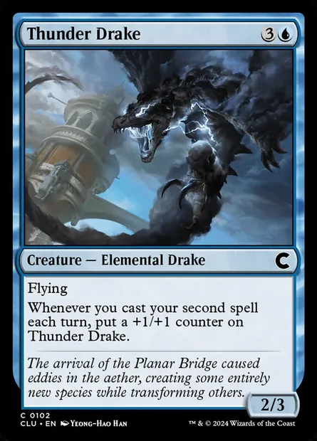 Thunder Drake, Magic card CLU 102 — Ravnica: Clue Edition set