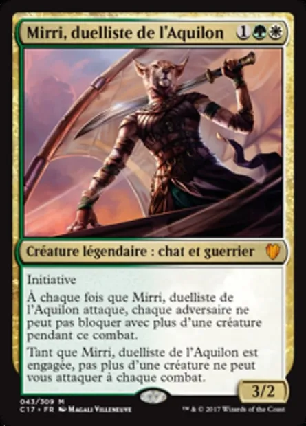 Mirri, duelliste de l'Aquilon, carte Magic C17 43 — extension Commander 2017
