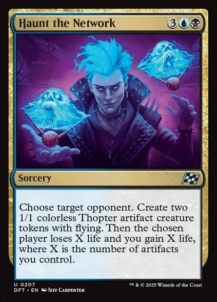 Haunt the Network, Magic card DFT 207 — Aetherdrift set