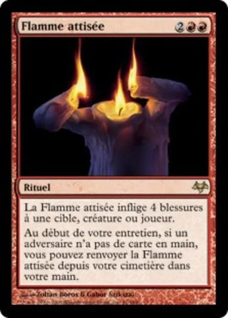 Flamme attisée, carte Magic EVE 61 — extension Coucheciel