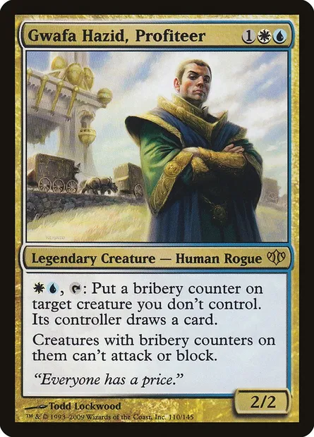 Gwafa Hazid, Profiteer, Magic card CON 110 — Conflux set