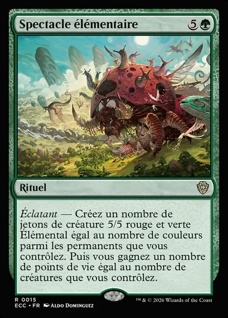 Spectacle élémentaire, carte Magic ECC 15 — extension Lorwyn Eclipsed Commander
