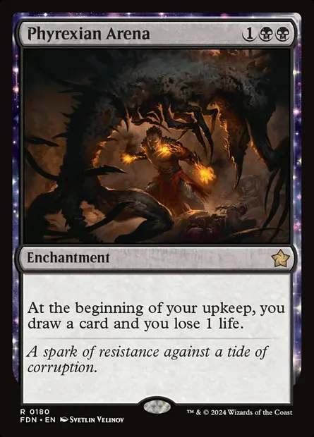 Phyrexian Arena, Magic card FDN 180 — Foundations set