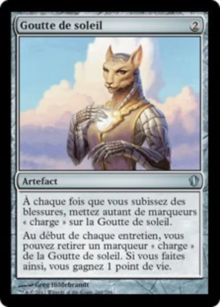 Goutte de soleil, carte Magic C13 261 — extension Commander 2013