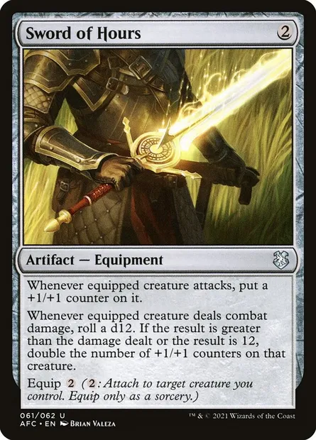 Sword of Hours, Magic card AFC 61 — Forgotten Realms Commander set
