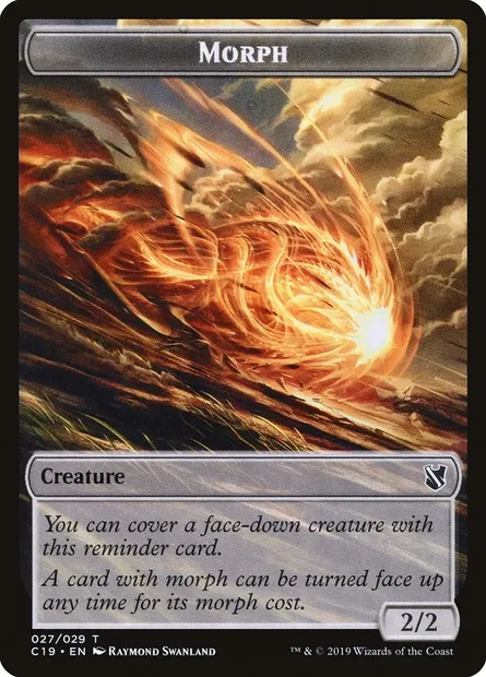 Morph, carte Magic TC19 27 — extension Commander 2019 Tokens