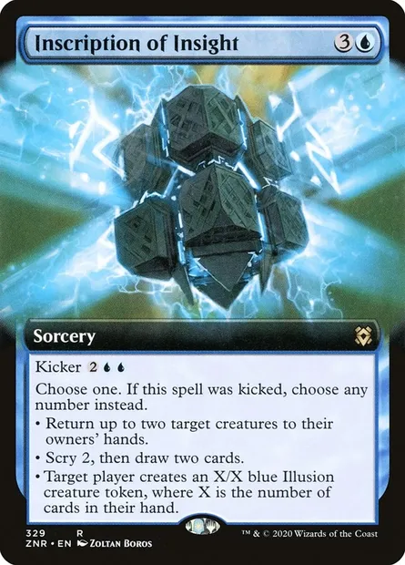 Inscription of Insight, Magic card ZNR 329 — Zendikar Rising set