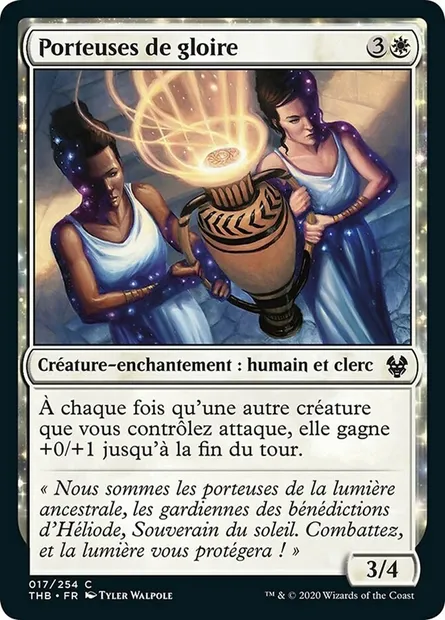 Porteuses de gloire, carte Magic THB 17 — extension Theros Beyond Death