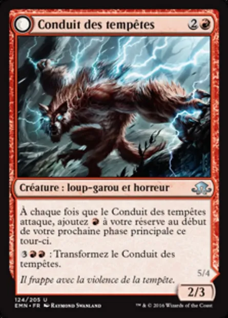 Conduit des tempêtes // Conduit d'Emrakul, carte Magic EMN 124 — extension La lune hermétique