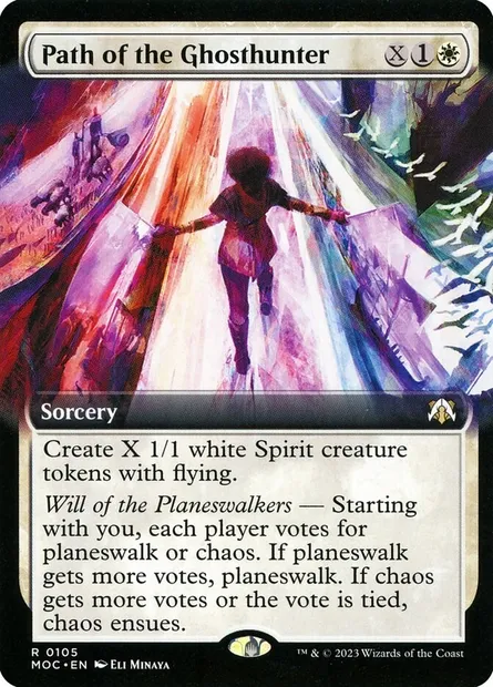 Path of the Ghosthunter, Magic card MOC 105 — March of the Machine Commander set
