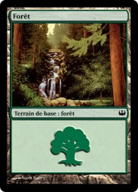 Forêt, carte Magic DDG 43 — extension Duel Decks: Knights vs. Dragons