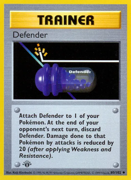Defender, Pokémon card BS 80 — Base Set set