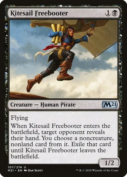 Kitesail Freebooter, Magic card M21 107 — Core Set 2021 set