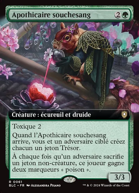 Apothicaire souchesang, carte Magic BLC 61 — extension Bloomburrow Commander