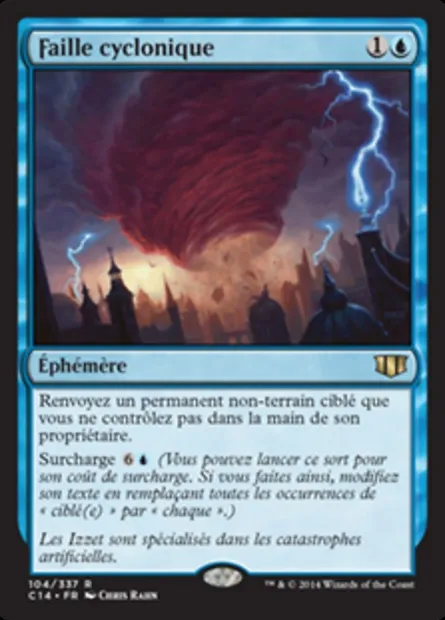 Faille cyclonique, carte Magic C14 104 — extension Commander 2014