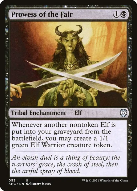 Prowess of the Fair, Magic card KHC 53 — Kaldheim Commander set