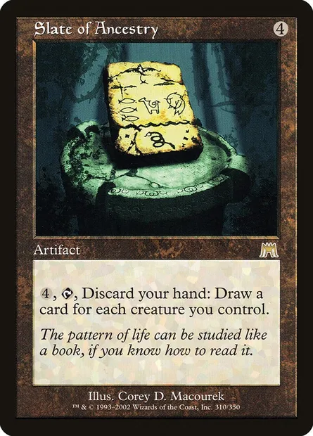 Slate of Ancestry, Magic card ONS 310 — Onslaught set