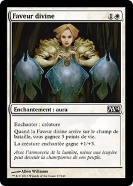 Faveur divine, carte Magic M14 17 — extension Magic 2014