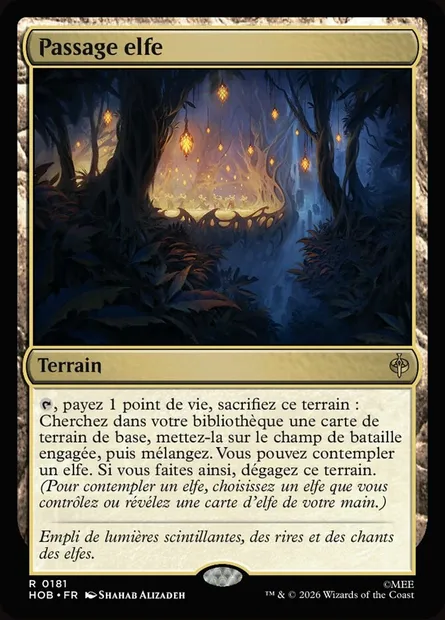 Passage elfe, carte Magic HOB 181 — extension The Hobbit