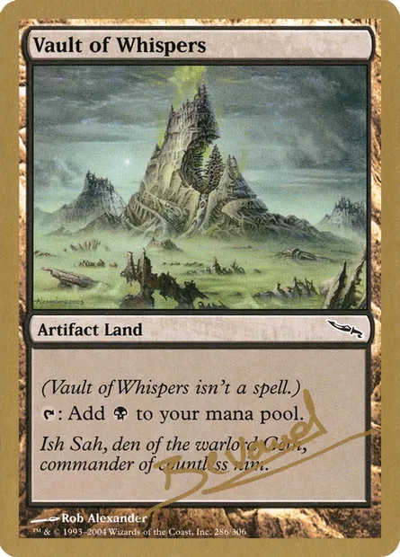Caveau des chuchotements, carte Magic WC04 mb286 — extension World Championship Decks 2004