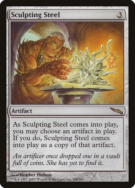 Sculpting Steel, Magic card MRD 238 — Mirrodin set