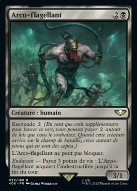 Arco-flagellant, carte Magic 40K 29 — extension Warhammer 40,000 Commander