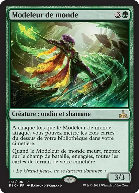 Modeleur de monde, carte Magic RIX 151 — extension Les combattants d'Ixalan
