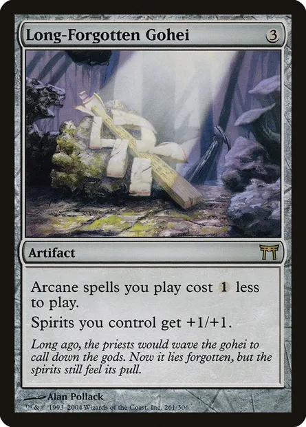 Long-Forgotten Gohei, Magic card CHK 261 — Champions of Kamigawa set