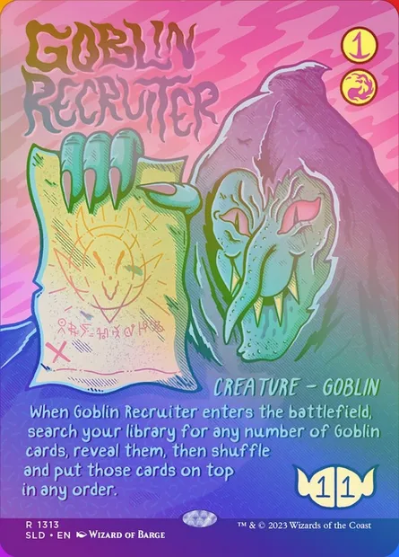 Goblin Recruiter, Magic card SLD 1313★ — Secret Lair Drop set