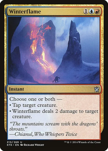 Winterflame, Magic card KTK 213 — Khans of Tarkir set