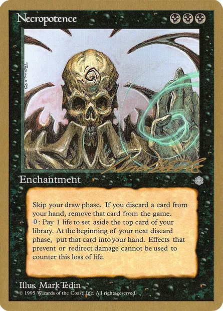 Necropotence, Magic card PTC ll154 — Pro Tour Collector Set set