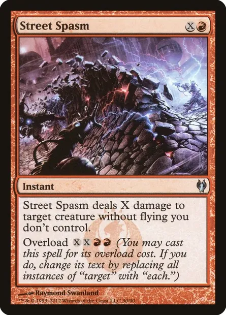Street Spasm, Magic card DDJ 30 — Duel Decks: Izzet vs. Golgari set