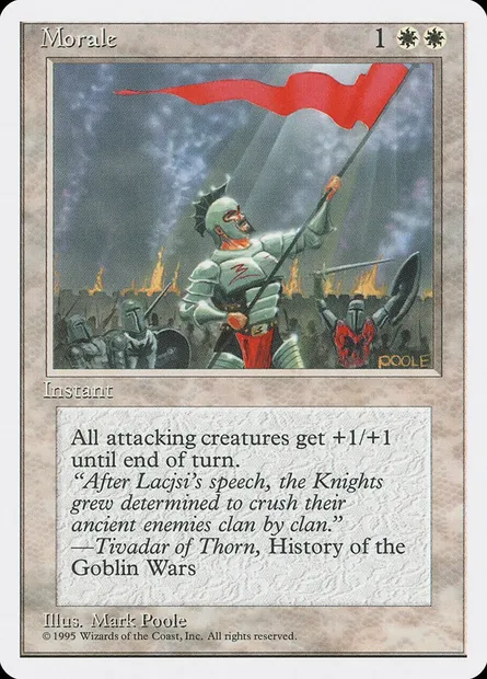 Moral, carte Magic 4ED 36 — extension Quatrième Edition