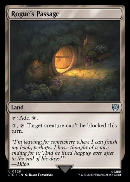 Rogue's Passage, Magic card LTC 326 — Tales of Middle-earth Commander set