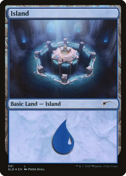 Island, Magic card SLD 551 — Secret Lair Drop set