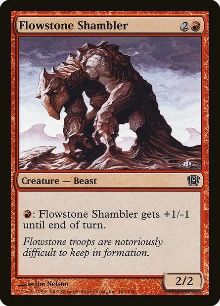 Flowstone Shambler, Magic card 9ED 185★ — Ninth Edition set