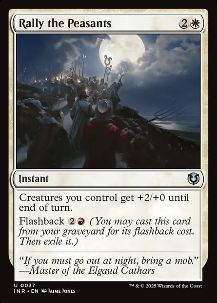 Ralliement des paysans, carte Magic INR 37 — extension Innistrad Remastered