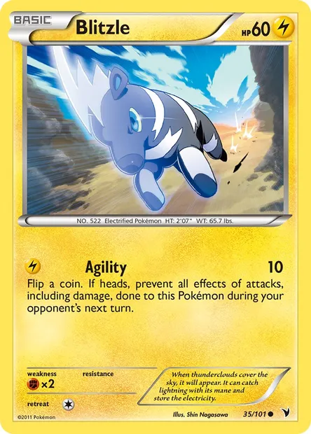 Blitzle, Pokémon card NVI 35 — Noble Victories set