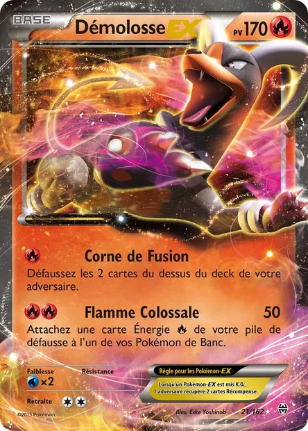 Démolosse EX, carte Pokémon BKT 21 — extension Impulsion Turbo