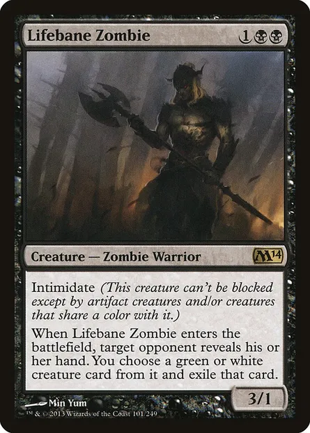 Lifebane Zombie, Magic card M14 101 — Magic 2014 set