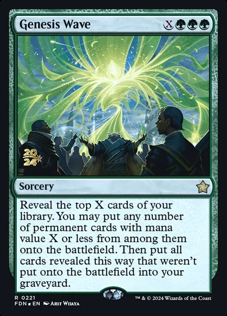 Genesis Wave, Magic card PFDN 221s — Foundations Promos set