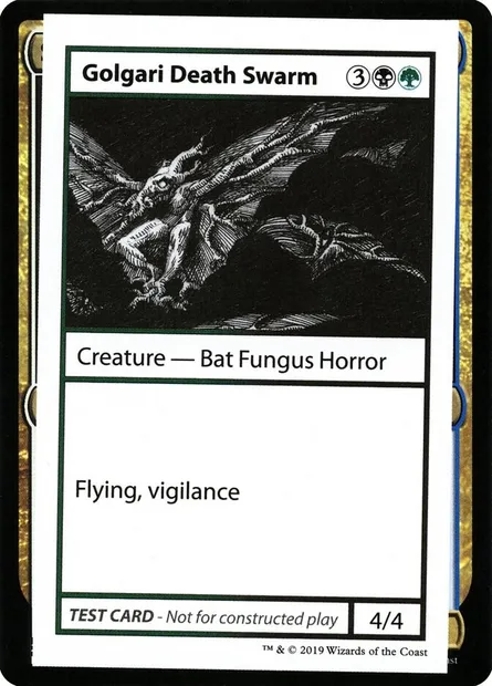 Golgari Death Swarm, Magic card CMB2 91 — Mystery Booster Playtest Cards 2021 set