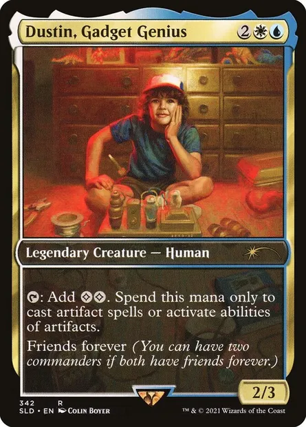 Dustin, Gadget Genius, carte Magic SLD 342 — extension Secret Lair Drop