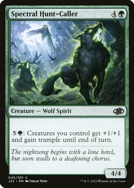 Spectral Hunt-Caller, Magic card J22 45 — Jumpstart 2022 set