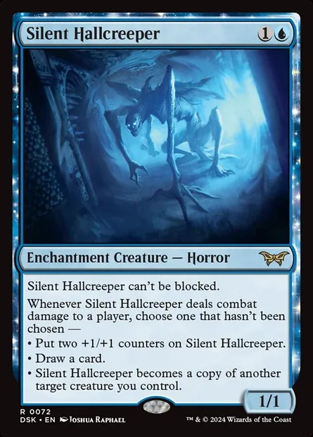 Silent Hallcreeper, Magic card DSK 72 — Duskmourn: House of Horror set