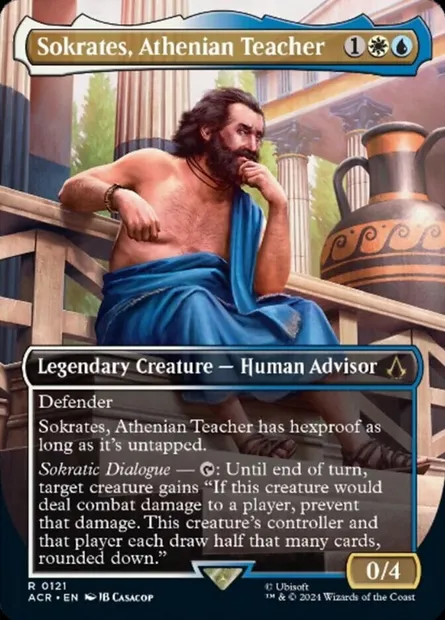 Sokrates, Athenian Teacher, Magic card ACR 121 — Assassin's Creed set